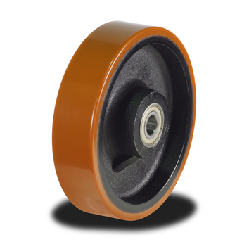 Polyurathane Tyres on Cast Iron